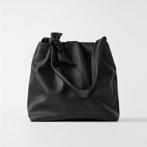 Zara Faux Leather Shoulder Bag